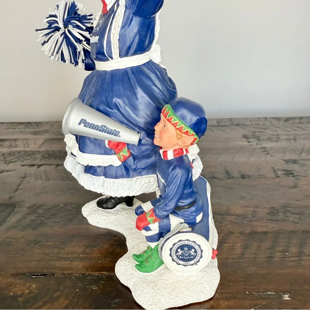 PSU Nittany Lions Penn State Mrs Claus & Elf Figurine Decor from Danbury Mint
